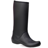 Crocs Womens RainFloe Tall Boots Ladies Shoes Footwear - Black