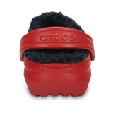 Crocs Kids Classic Lined Clogs Shoes Childrens Unisex - Pepper/Navy