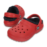 Crocs Kids Classic Lined Clogs Shoes Childrens Unisex - Pepper/Navy