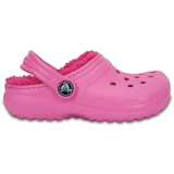 Crocs Kids Classic Lined Clogs Shoes Unisex Childrens - Party Pink/Candy Pink