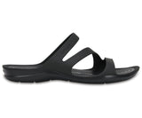 Crocs Womens Swiftwater Sandals Flip Flops Thongs - Black/Black