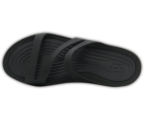 Crocs Womens Swiftwater Sandals Flip Flops Thongs - Black/Black