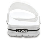 Crocs Crocband II Slides Flip Flops Sandals Thongs - White/Black