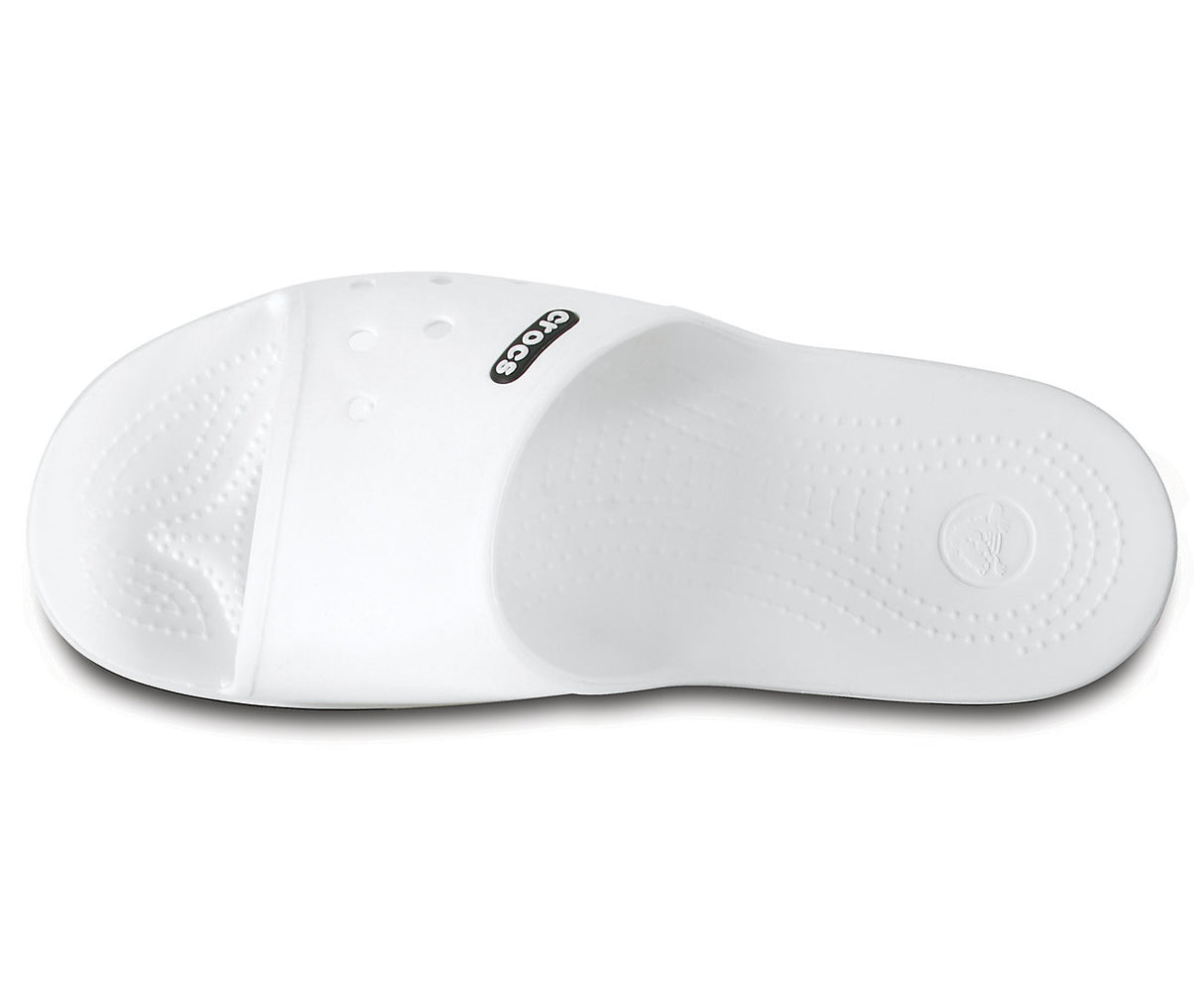 Crocs Crocband II Slides Flip Flops Sandals Thongs - White/Black