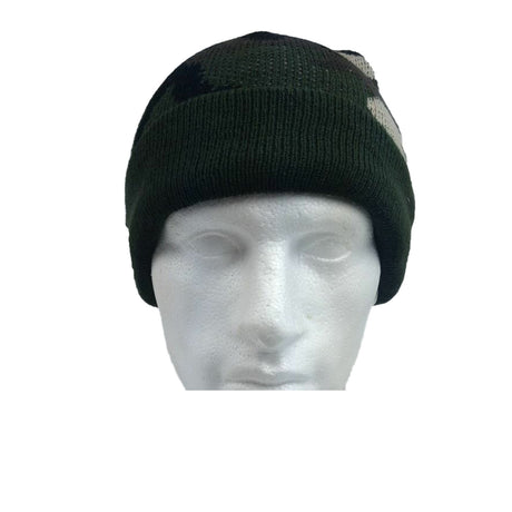 Camo Beanie Hat Winter Ski Army Military Fishing - Army Green Camouflage