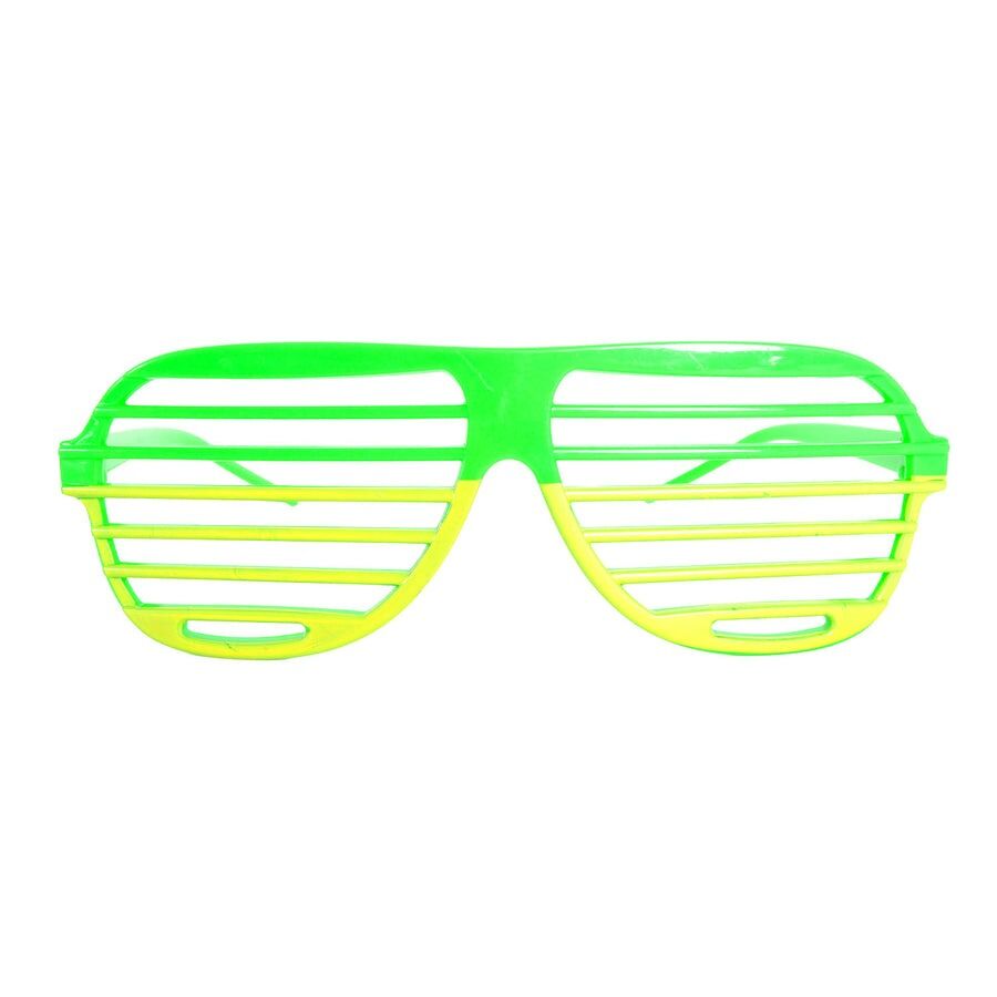 Green and Gold Lined Party Glasses – Australia Day & Sports Event Accessories