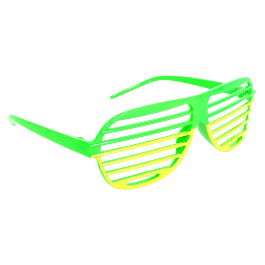 Green and Gold Lined Party Glasses – Australia Day & Sports Event Accessories