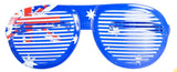 12x Jumbo Party Costume Glasses  - Australian Flag Design - Wayfarer Oversized 26cm Wide