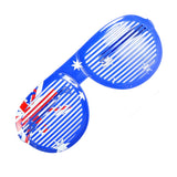 Jumbo Party Costume Glasses  - Australian Flag Design - Wayfarer Oversized 26cm Wide