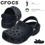 Crocs Classic Kids Clog Childrens Shoes Sandals Boys Girls - Navy