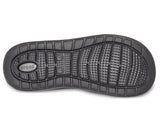 Crocs Mens LiteRide Flip Flops Thongs - Black/Slate Grey