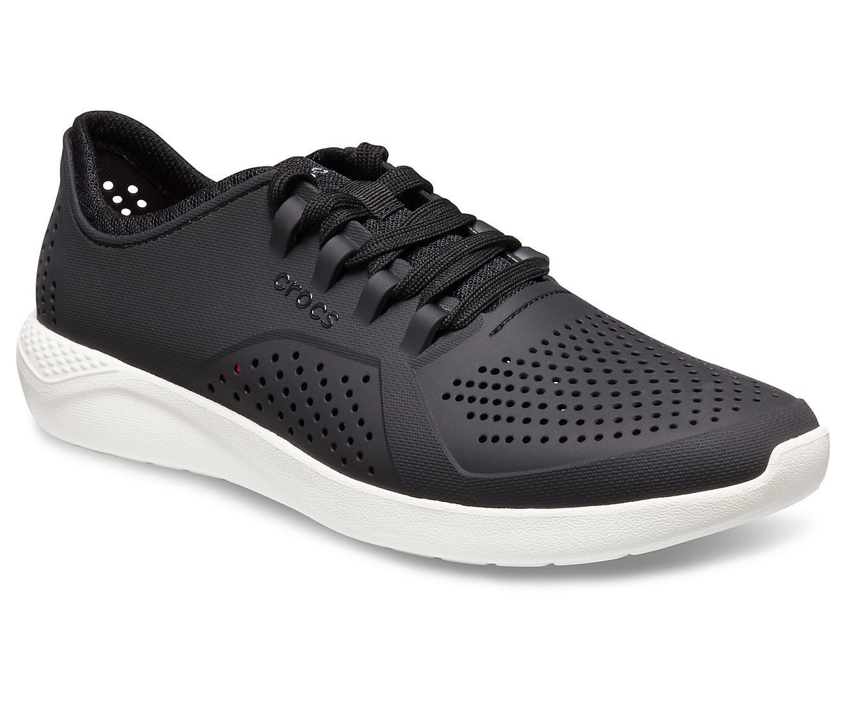 Crocs Mens LiteRide Pacer Sneakers Shoes Runners  - Black/White