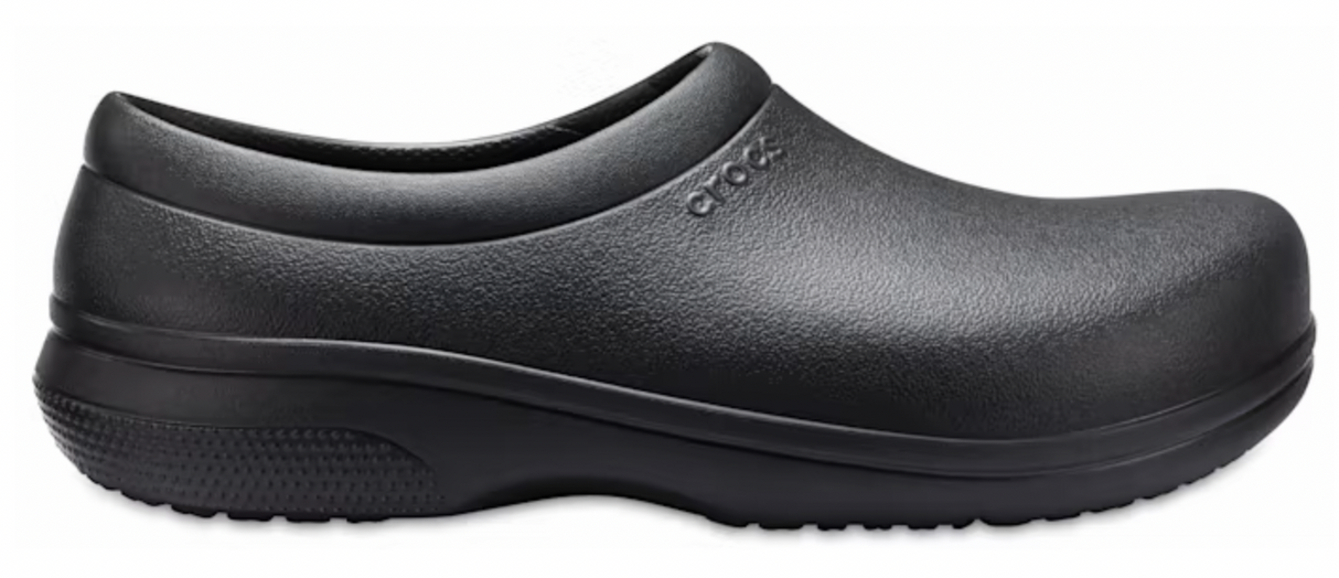 Crocs Mens On-The-Clock Work Slip-On Waterproof Slip-Resistant - Black