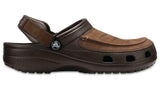 Crocs Mens Yukon Vista Clog Slides Classic w Leather Sandals - Espresso