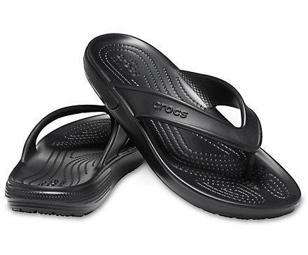 Crocs Mens Classic II Flip Flops Thongs Slip On Sandals - Black