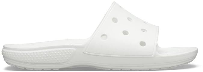 Crocs Mens Classic Slide Sandals Flip Flops Thongs - White