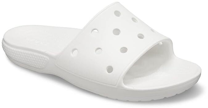 Crocs Mens Classic Slide Sandals Flip Flops Thongs - White