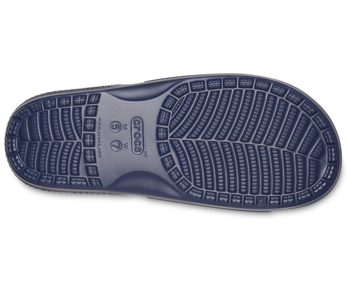 Crocs Unisex Classic Slide Lightweight Slip On Beach Flip Flops Sandals - Navy