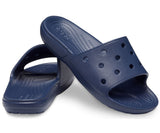 Crocs Unisex Classic Slide Lightweight Slip On Beach Flip Flops Sandals - Navy