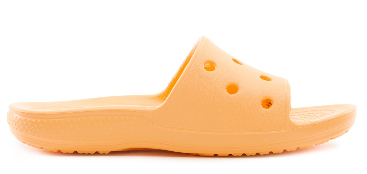 Crocs Womens Classic Slide Sandals Flip Flops Thongs Slippers - Cantaloupe