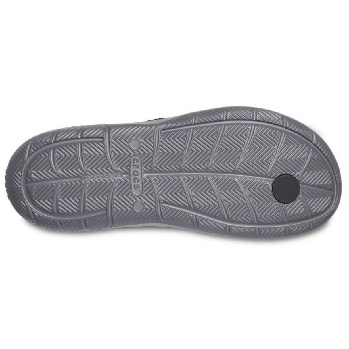 Crocs Mens Swiftwater Wave Flip Flops Thongs - Black/Slate Grey