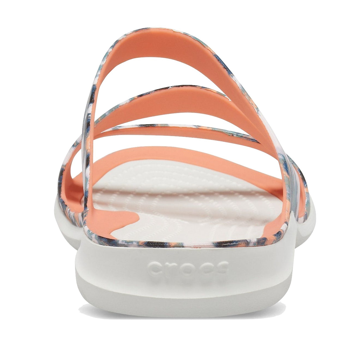 Crocs Swiftwater Thongs Flip Flops Tie Dye Mania Womens Sandal - Grapefruit