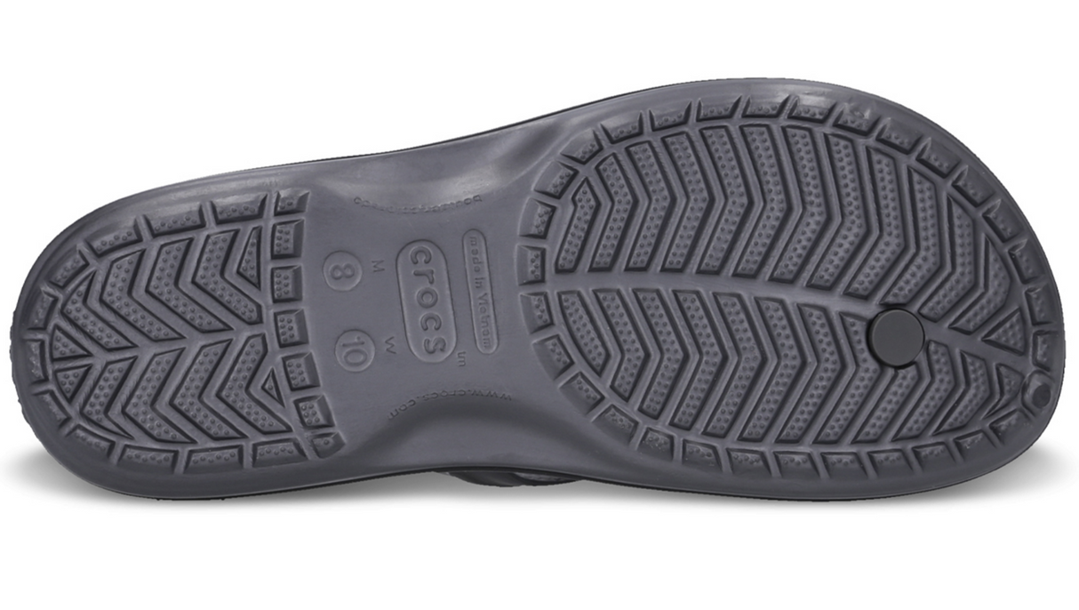 Crocs Flip Flops Thongs Crocband Cardio Wave Flip Relaxed Fit - Graphite/Black