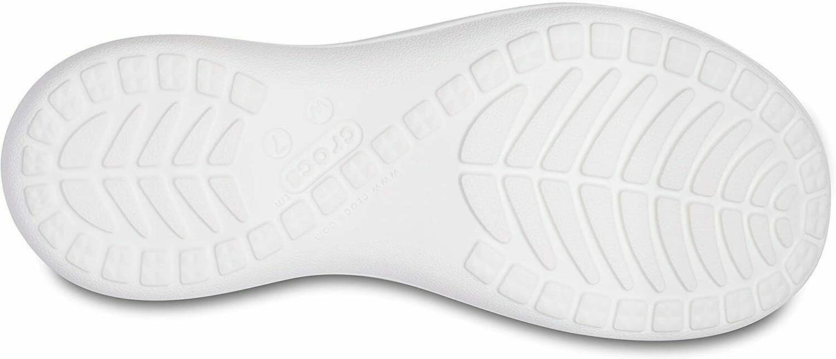 Crocs Womens Capri V Sporty Flip Flops Thongs Slip On - Black/White