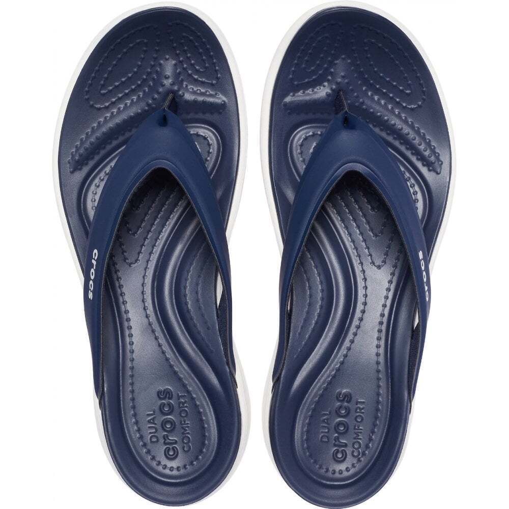 Crocs Capri V Sporty Womens Flip Flops W Navy Ladies Footwear - Navy