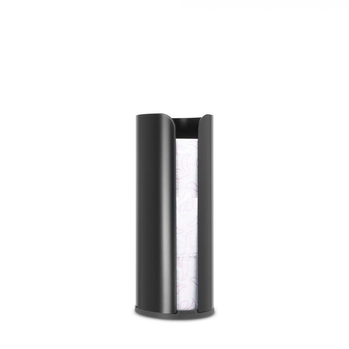 Brabantia Toilet Roll Dispenser Bathroom Tissue Paper Holder in Matte Black