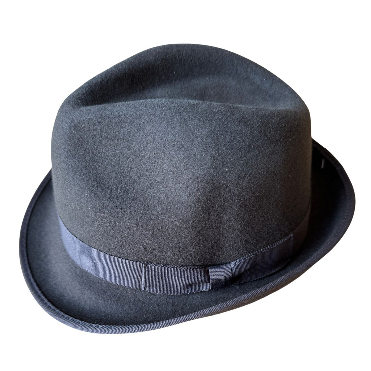 Avenel Mens 100% Wool Felt Trilby Hat in Grey