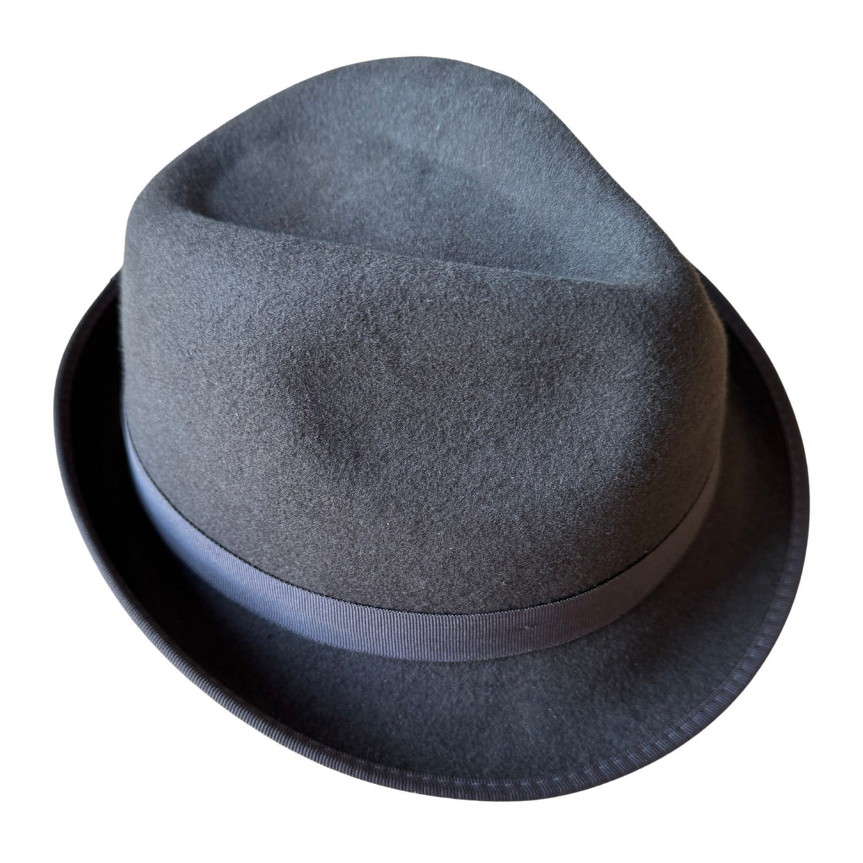 Avenel Mens 100% Wool Felt Trilby Hat in Grey