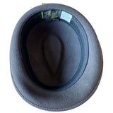 Avenel Mens 100% Wool Felt Trilby Hat in Grey