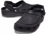 Crocs Mens Classic Yukon Vista II Clog Comfy Adjustable Heel Straps - Black