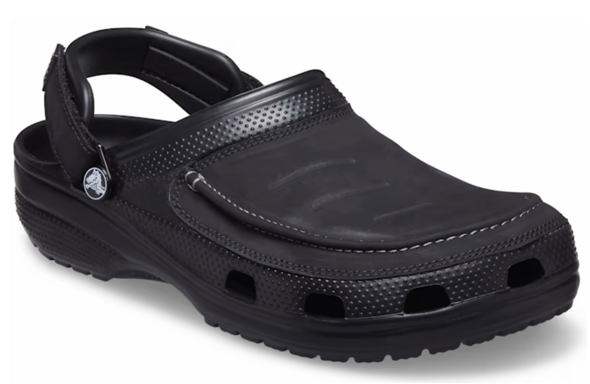 Crocs Mens Classic Yukon Vista II Clog Comfy Adjustable Heel Straps - Black