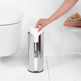 Brabantia Toilet Roll Dispenser Bath Accessories Holder in Brilliant Steel