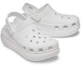 Crocs Classic Crush Platform Clogs Sandals - White