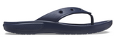 Crocs Mens Classic Flip Flops Comfortable Lightweight Sandal- Navy