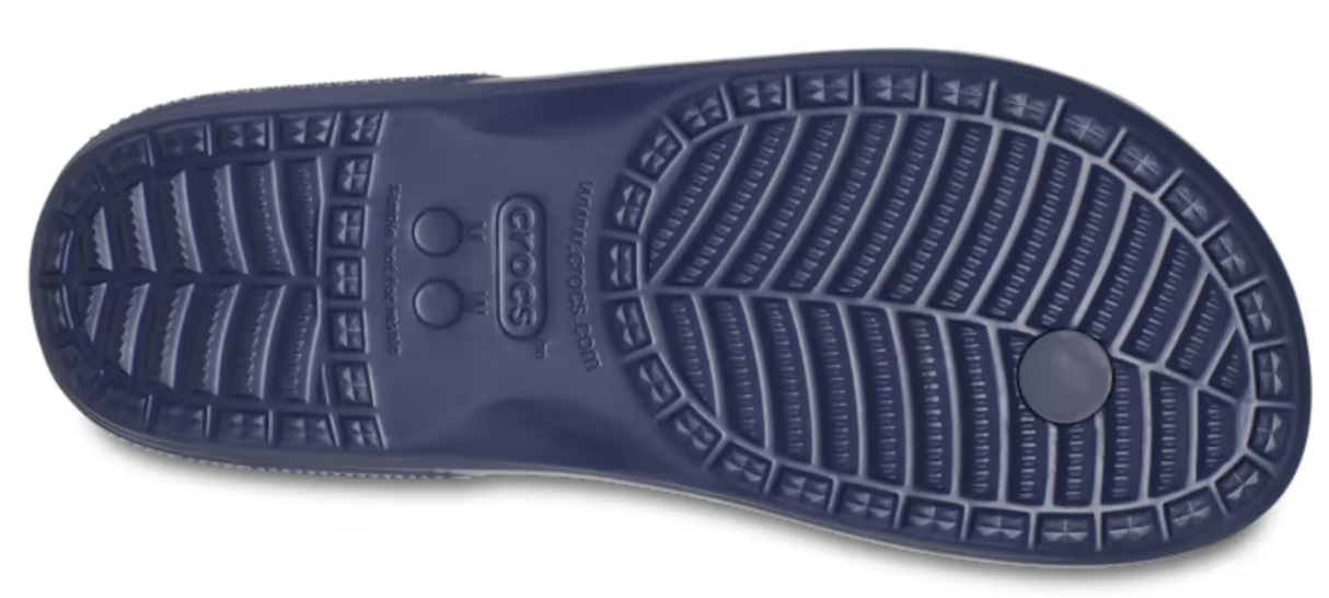 Crocs Mens Classic Flip Flops Comfortable Lightweight Sandal- Navy