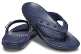 Crocs Mens Classic Flip Flops Comfortable Lightweight Sandal- Navy