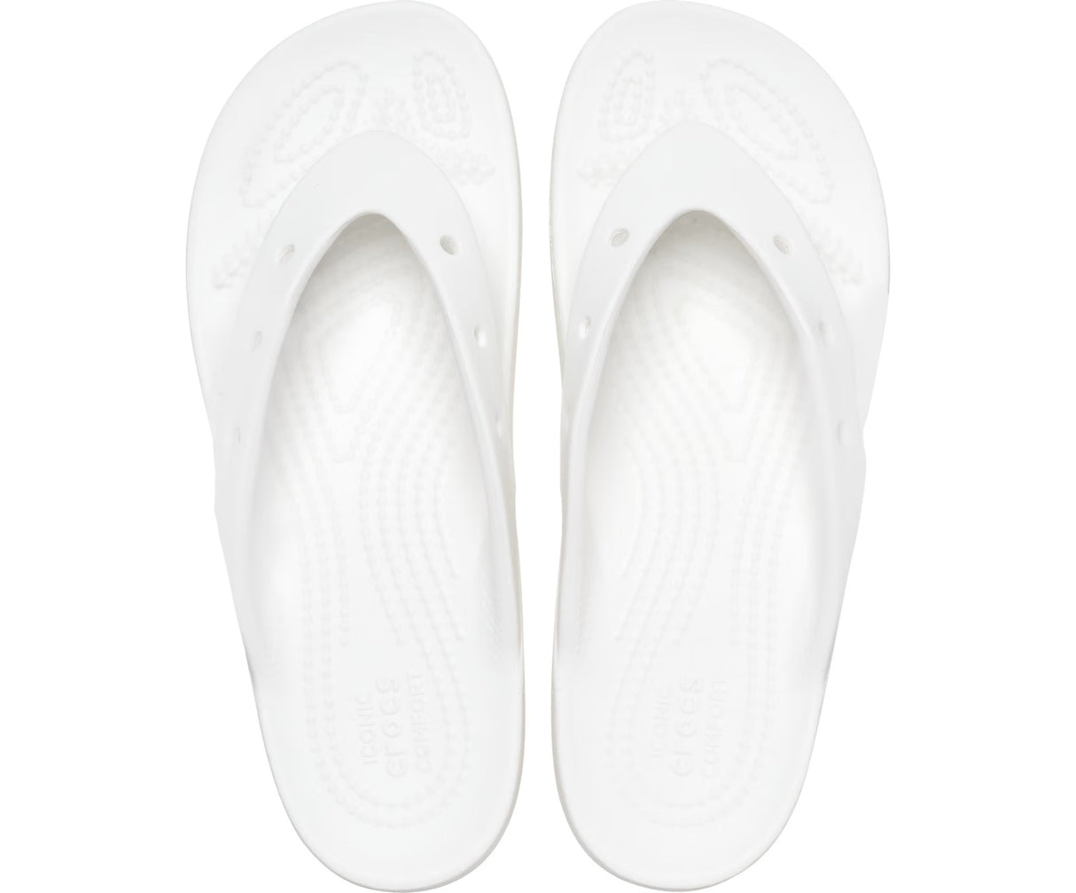 Crocs Womens Classic Flip Thongs Flip Flops - White