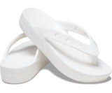 Crocs Womens Classic Flip Thongs Flip Flops - White