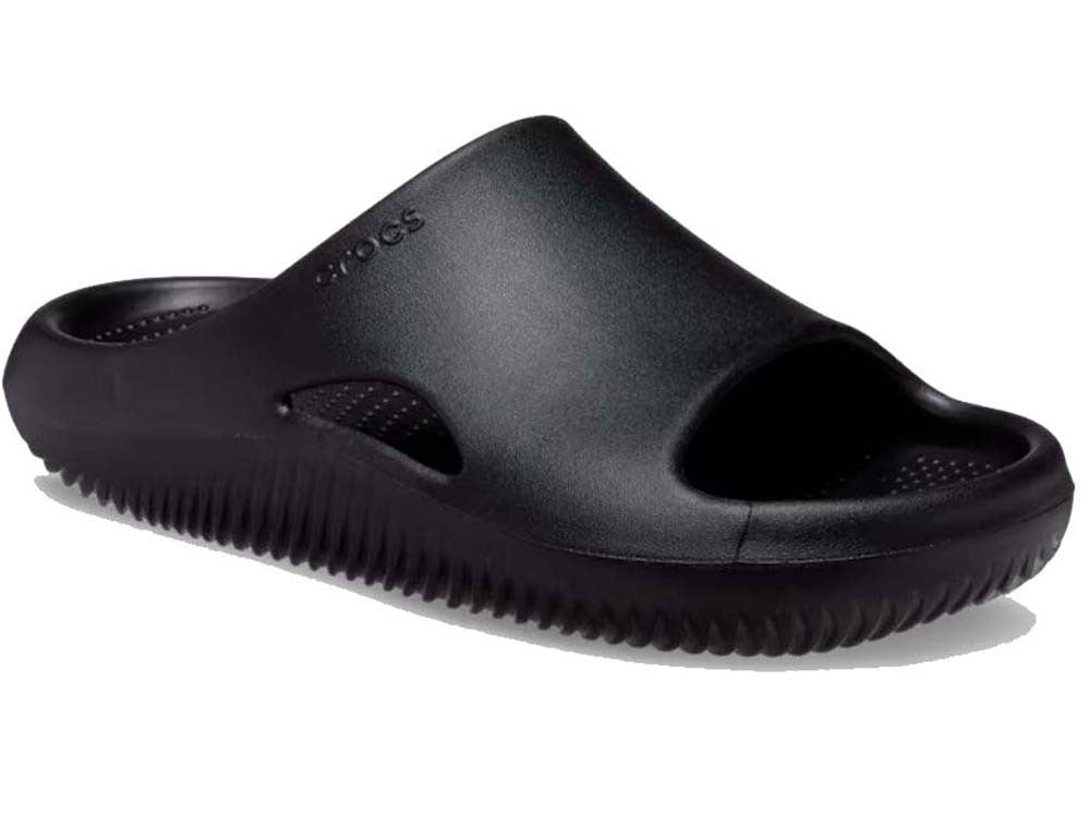 Crocs Mellow Recovery Slides Flip Flops Thongs - Black