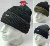 3M THINSULATE BEANIE Hat Warm Winter Cap Pull On Insulation Snow Ski Contrast Cuff