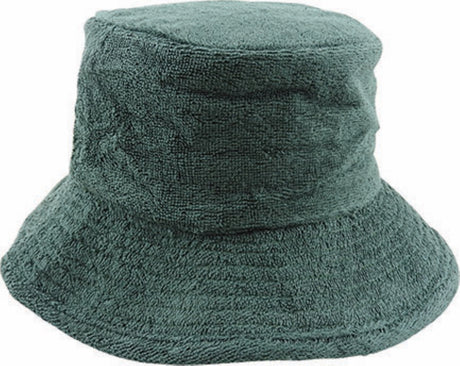 Terry Towelling Bucket Hat Daggy Fishing Camping Retro Aussie Lad Cap - Navy