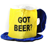 12x Got Beer? Novelty Fabric Hat – Fun Costume Accessory for Parties & Events