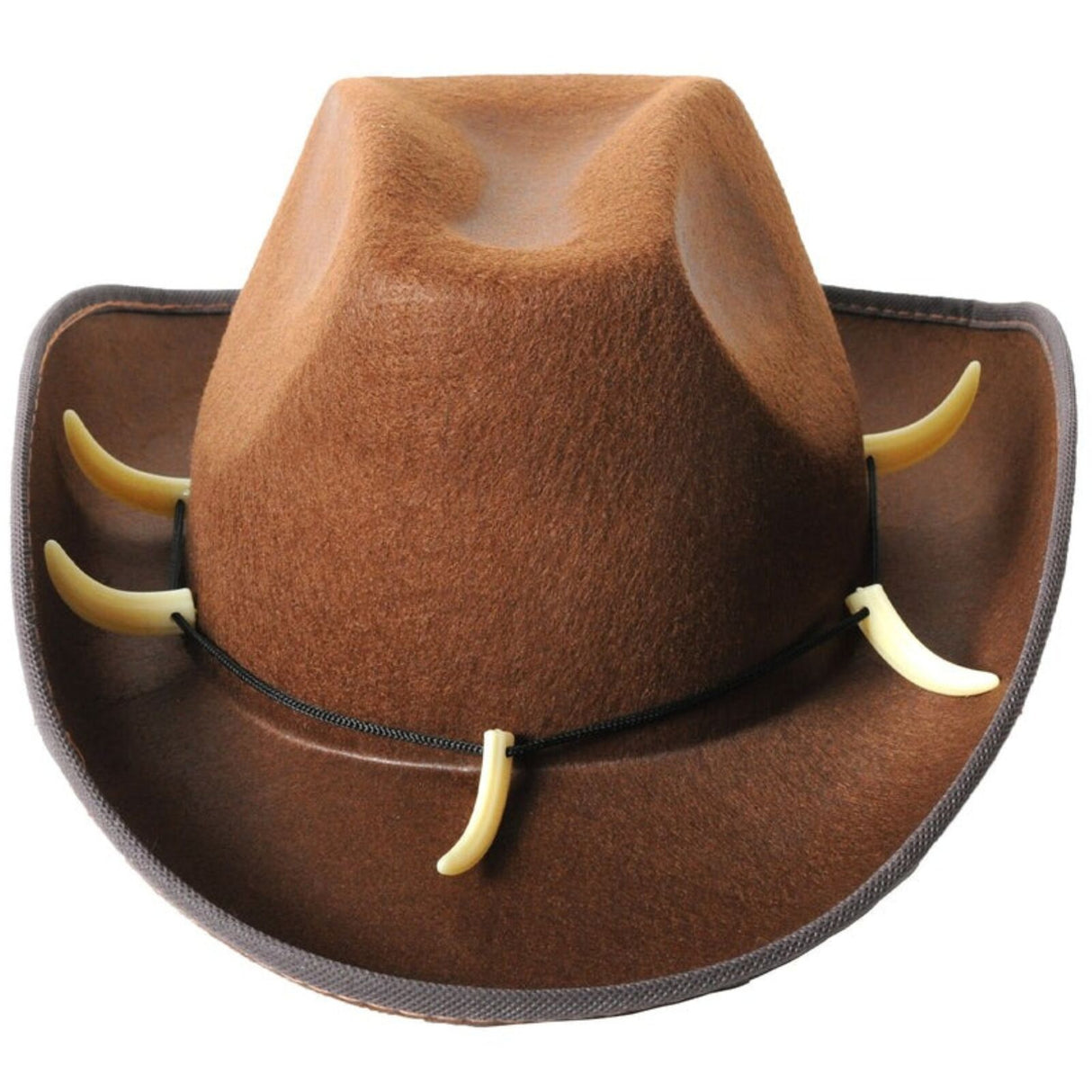 6x Crocodile Dundee-Style Brown Cowboy Hat – Outback-Inspired with Adjustable Chin Cord