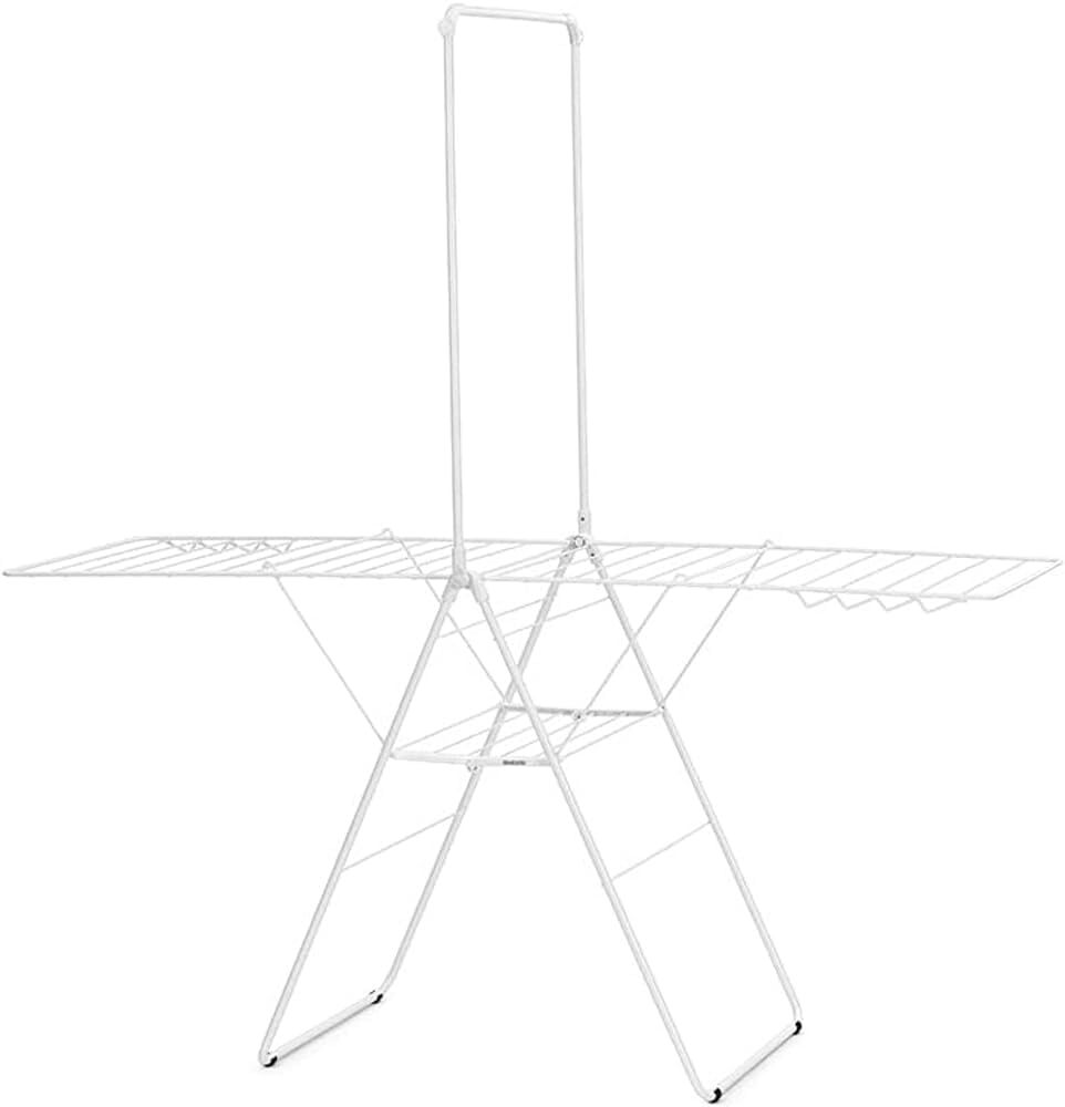 BRABANTIA 25m Hang On Drying Rack in White Drying Airing Rack Clothing Horse Stand