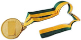 10x METAL WINNER GOLD MEDAL 1st Party Favours Sports Day 40cm Ribbon BULK