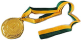 10x METAL WINNER GOLD MEDAL 1st Party Favours Sports Day 40cm Ribbon BULK